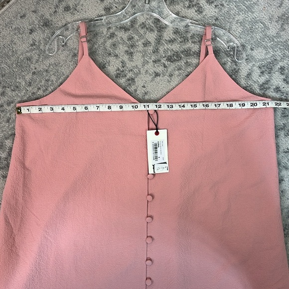 TED BAKER Luaan Tiered Textured Lined Midi Dress In Coral Oversized Sz 6 NWT - Picture 14 of 14